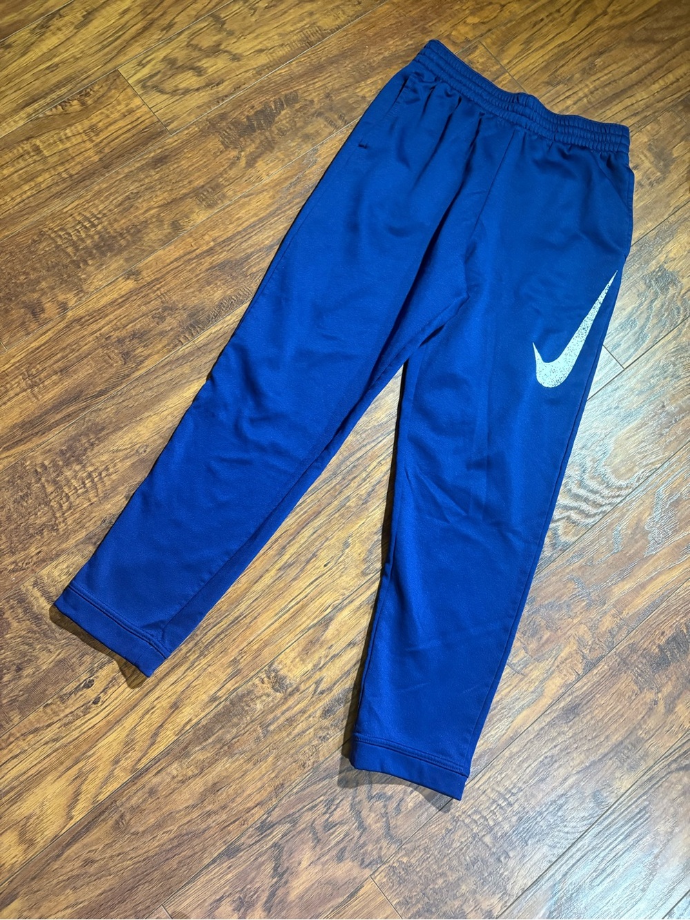 Nike boys size XL blue fleece lined sweatpants